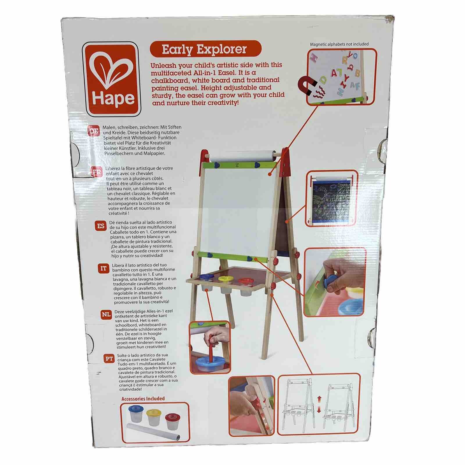 Award Winning Hape AllinOne Wooden Kid's Art Easel with Paper Roll eBay