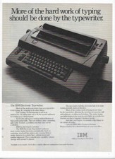 IBM Electronic Typewriter 1978 Vintage Print Advertisement