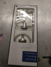 Constructor 3-piece Bath Hardware Set With Expandable Towel Bar, Towel Ring, A