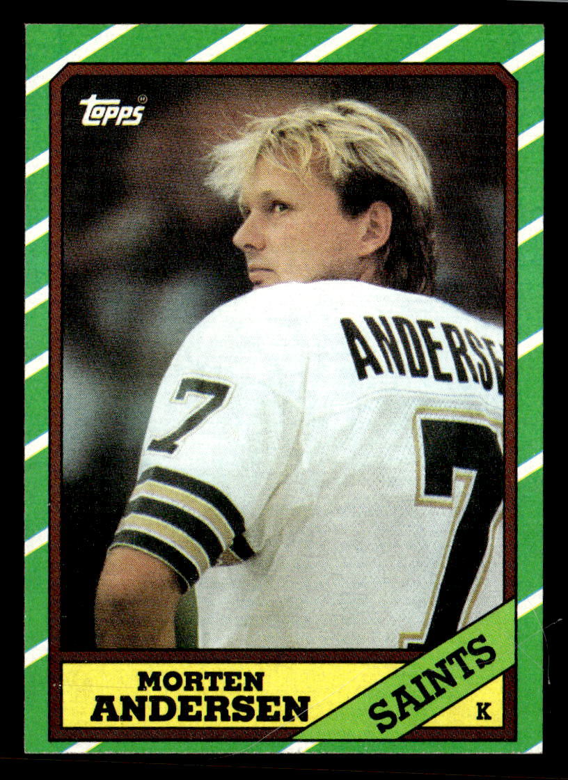 Morten Andersen 1986 Topps  Card #344 New Orleans Saints