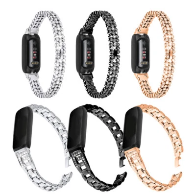 Bling Stainless Steel Band For Fitbit Inspire 3 Watch Strap Bracelet Wristband