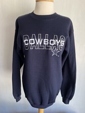 DALLAS COWBOYS 1995 Women's Vintage 90s Embroidered Logo 7 Sweatshirt Sz Large