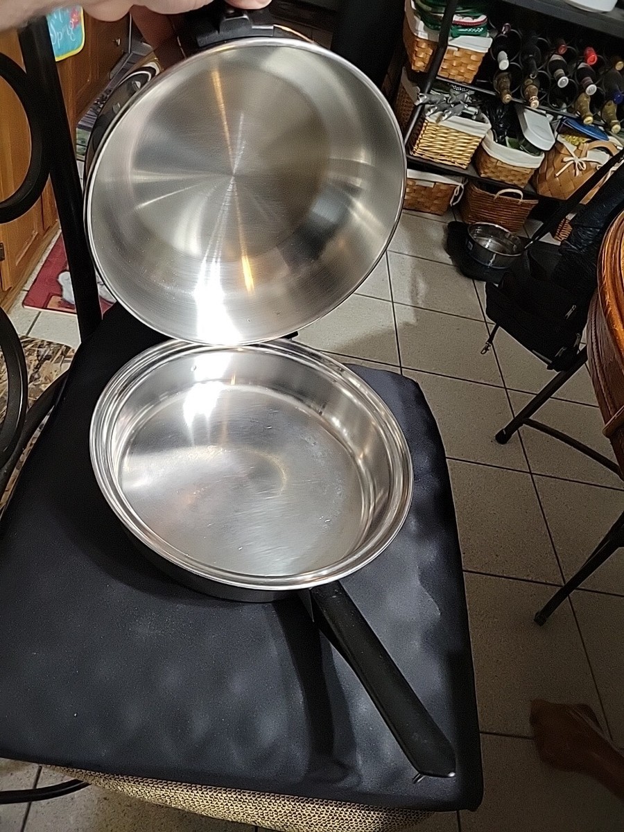 Amway Queen Cookware 10.5” Skillet Fry Sauce Pan Stainless Steel