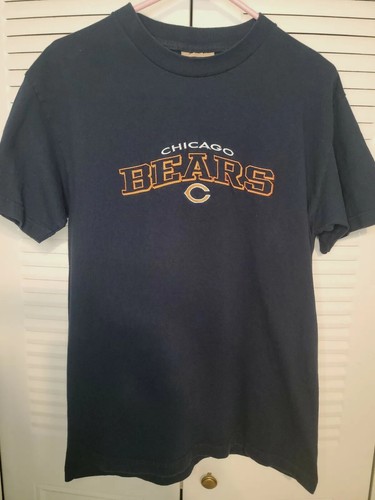 Chicago Bears Antigua Embroidered T Shirt Blue Size M NFL Football