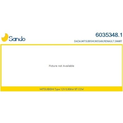 Starter Sando 6035348.1 für Mitsubishi Nissan Renault Smart