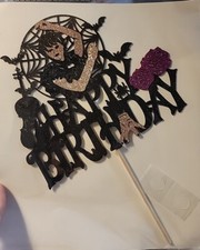 ADAMS FAMILY WEDNESDAY CAKE TOPPER 📦