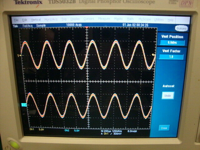 Tektronix Mso4032 300mhz 2 5gs S 2ch Oscilloscope With P6300 Probes Ebay