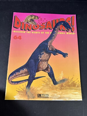 1 Vintage Dinosaurs! Atlas Partworks 1990's ISSUE #64