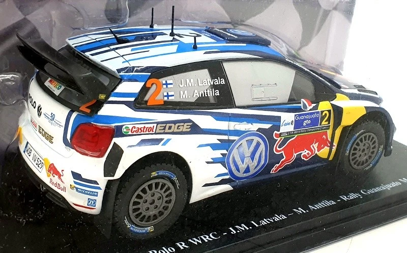 Altaya escala 1/24 diecast AL5122C - Volkswagen Polo R WRC J.M. Latvala #2 2016 Foto 2 de 4