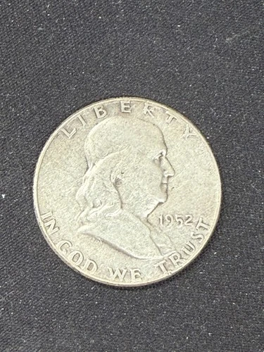 1952 FINE / VF SILVER FRANKLIN HALF DOLLAR NICE COIN FREE SHIPPING