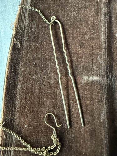 Antique Pince Nez Gold Filled Eyeglasses w/Chain & Clip circa 1900 Fits-U - Picture 14 of 16