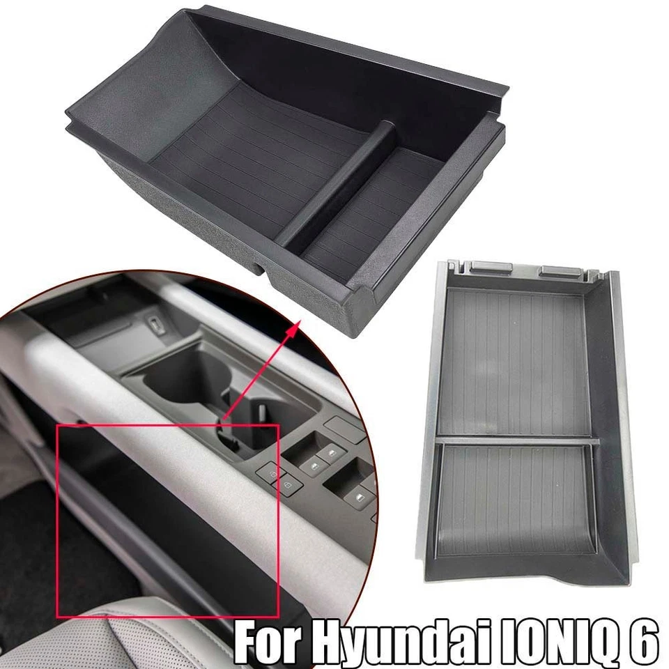 Car Storage Box Car Interior Storage 2 Pieces Set ABS Material Non-Deformable - Image 4 of 4