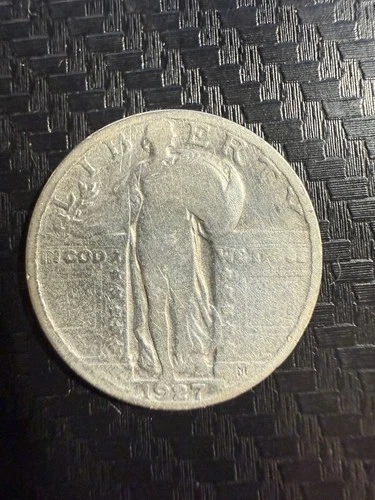 1927 90% Silver Standing Liberty Quarter