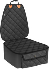 Dog Car Seat Cover for Front Seat, Waterproof Pet Car Seat Protector with Pocket