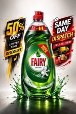 Fairy Original Washing Up Liquid Green + LiftAction 1450ML 3.10 per litre