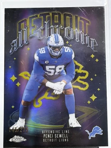 2025 Topps Chrome Penei Sewell Yellow Refractor (RAW)