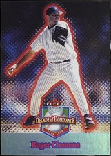 2001 Ultra - Decade of Dominance Baseball Roger Clemens #14DD NM