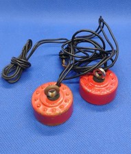 Gilbert Erector Set Part MJ Red Painted Steel Electromagnet Lot of 2