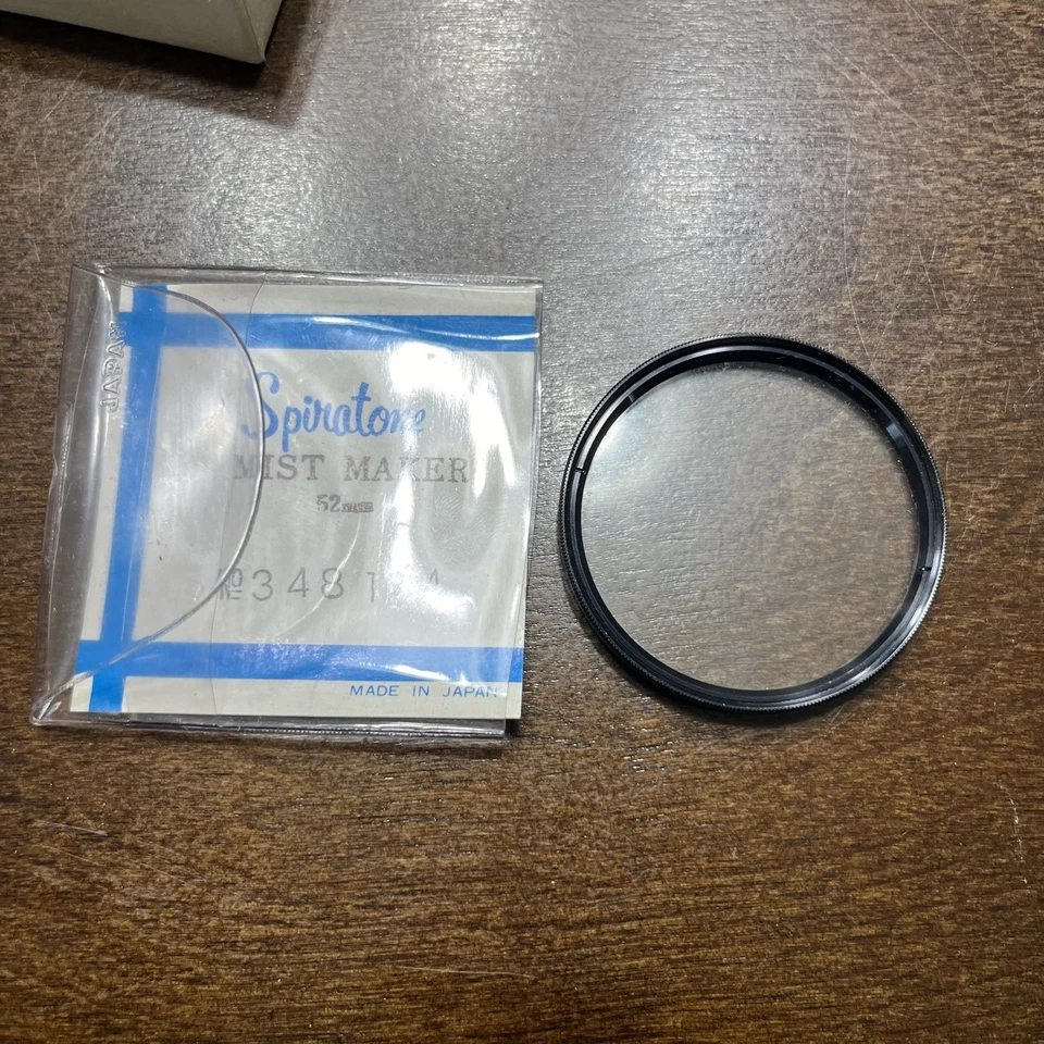 Spiratone MISTMAKER 52mm Filter For Cameras Made In Japan W/ OG Box & Manual  - Image 4 of 4
