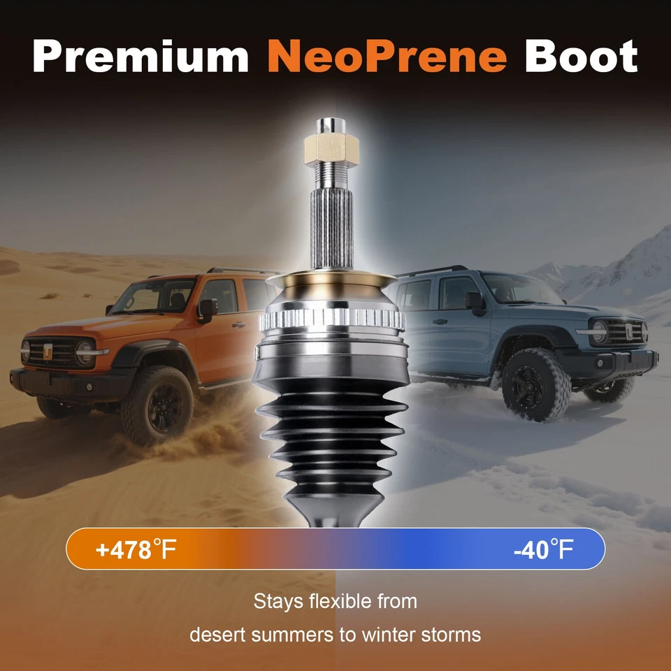 For 2005 2006 2007 2008 2009 2010 Dodge Dakota 4WD Pair Front CV Axle Shaft — 第 4/4 张图片