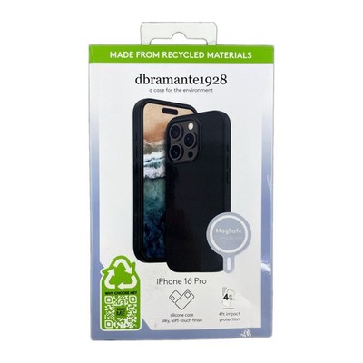 dbramante1928 iPhone 16 Pro Black Silicone Case MagSafe