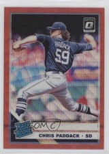 2019 Panini Donruss Optic Rated Rookies Red Wave Prizm Chris Paddack #88 fm0