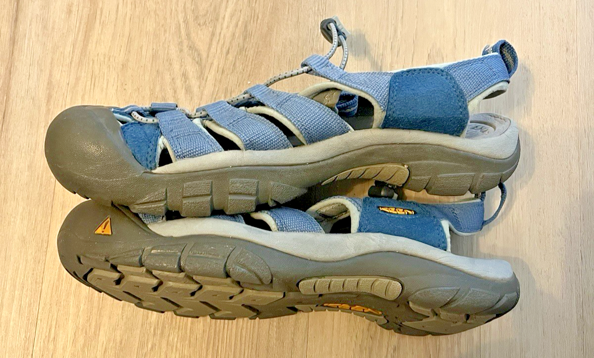 Scarpe Keen Newport H2 da uomo taglia 9 5 grigie sandali acqua blu escursionismo outdoor