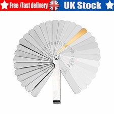 32 Blade FEELER GAUGE Imperial & Metric Measure Spark Plug Tappet Gap Clearance