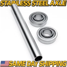 Stainless Front Axle & Wheel Bearings for BadBoy Raider Walk-Behind 2017-2025