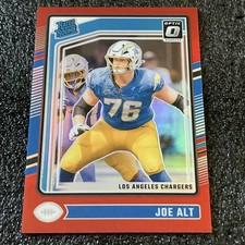 2024 Panini Donruss Optic Rated Rookie Joe Alt #254 Red /125 Chargers