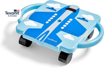 Blue Plane Glider Scooter Board, Floor Scooter Board, Gross Motor Toys, Kids Exe