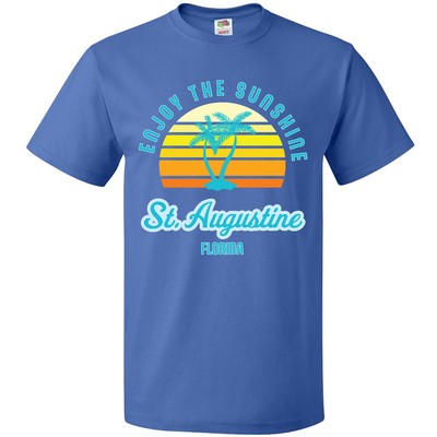 Inktastic Summer Enjoy The Sunshine St. Augustine Florida In Blue T-Shirt Ocean