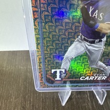 Evan Carter—2024 Topps Holiday Texas Rangers #280 (RC) 