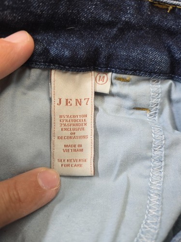 Jen7 by 7 All Mankind Ankle Straight Jeans Scalloped Hem Womens Size 14 - Picture 9 of 11