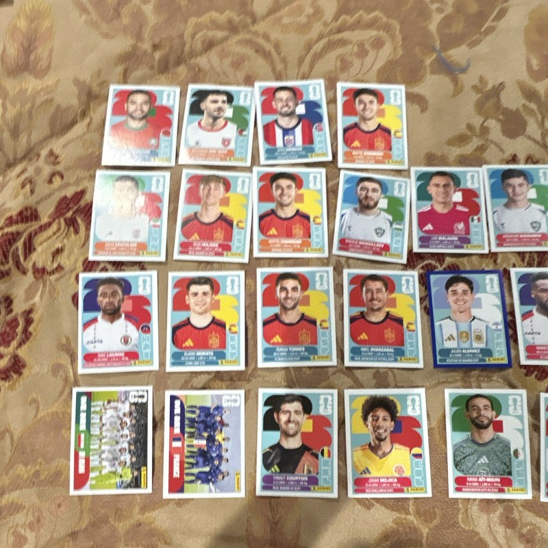 Panini FIFA World Cup Qatar 2022 Sticker Lot 20 Croatia Spain Canada Morocco