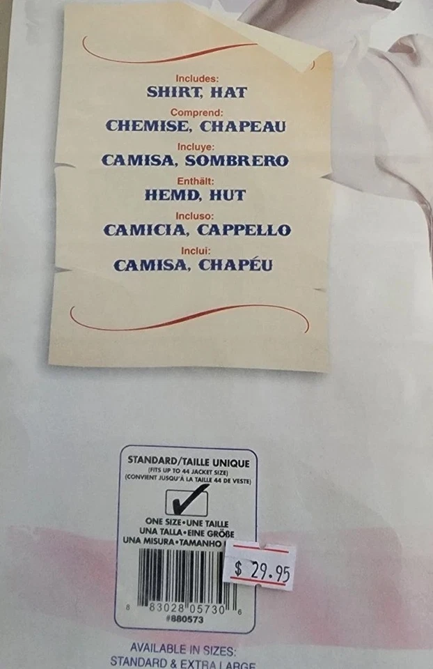 Camisa y sombrero Rubies Sailor para hombre talla única B2812 Foto 3 de 4