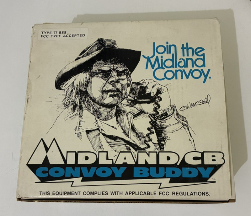 New Vintage Midland CB Convoy Buddy 40 Channel Mobile Transceiver Model 77-888