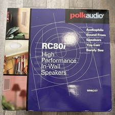 Polk Audio RC80i Pair 8" 2-Way In-Ceiling Speakers