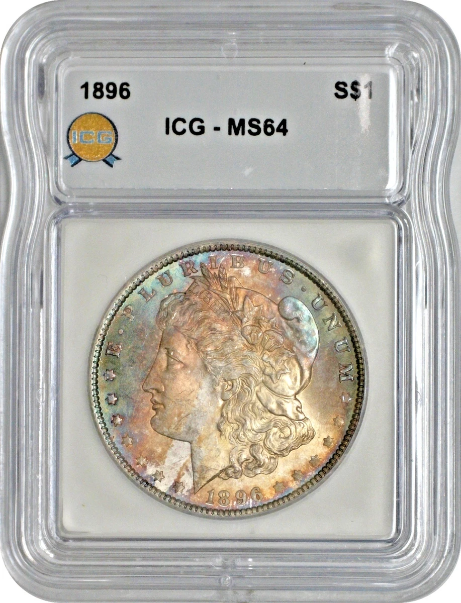 MS 64 Graded 1896 Year Morgan US Dollars (1878-1921) for sale | eBay