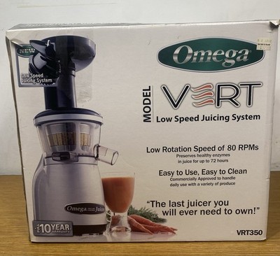 Omega Model VRT350 Low Speed Juicing System in Box-Works Great/Lightly Used