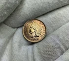 1906 Indian Head Cent Penny UNC DETAILS Harshly Cleaned D386