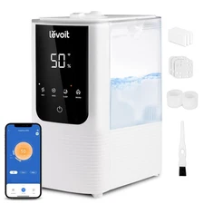 LEVOIT Humidifiers for Bedroom Home, Smart Warm and Cool Mist Air Humidifier ...