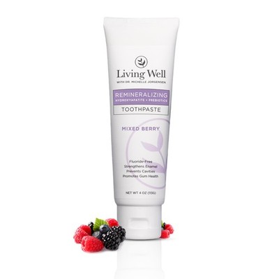 Kids Hydroxyapatite Toothpaste   Natural Mixed Berry   Fluoride-Free Reminera...