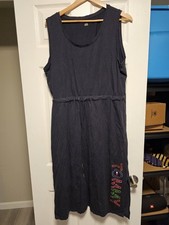 Tommy Hilfiger Spell Out Navy Blue T-shirt Dress XL
