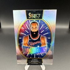 Panini 2024-25 Select Neon Icons Prizm James Harden #1 Clippers Basketball