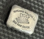 Rutland Bullion Co. 1 oz Hand Poured Silver Bar .999 Fine Silver