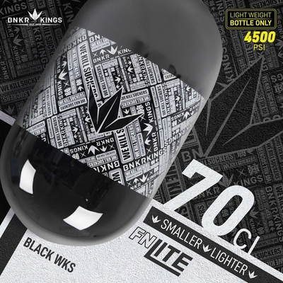 #ad #ad Bunkerkings FN Lite Air Bottle Only 70ci 4500psi Black WKS $130.00