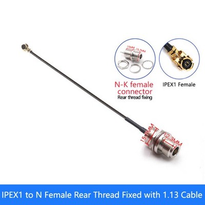 U.FL to N-Type Passthrough Cable | RF Enclosure Pigtail