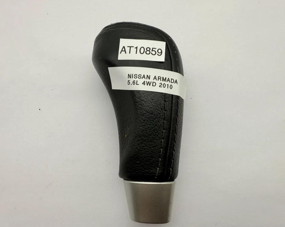 OEM 04-15 Nissan Armada Titan QX56 Gear Shift Shifter Handle Knob Leather Black - Image 4 of 4