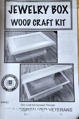 DIY Wood Jewelry Box Kit Storage w/ Jewelry Making Kit